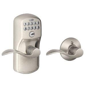 Schlage FE575 PLY ACC Plymouth Keypad Entry w/ Auto-Lock & Accent Lever