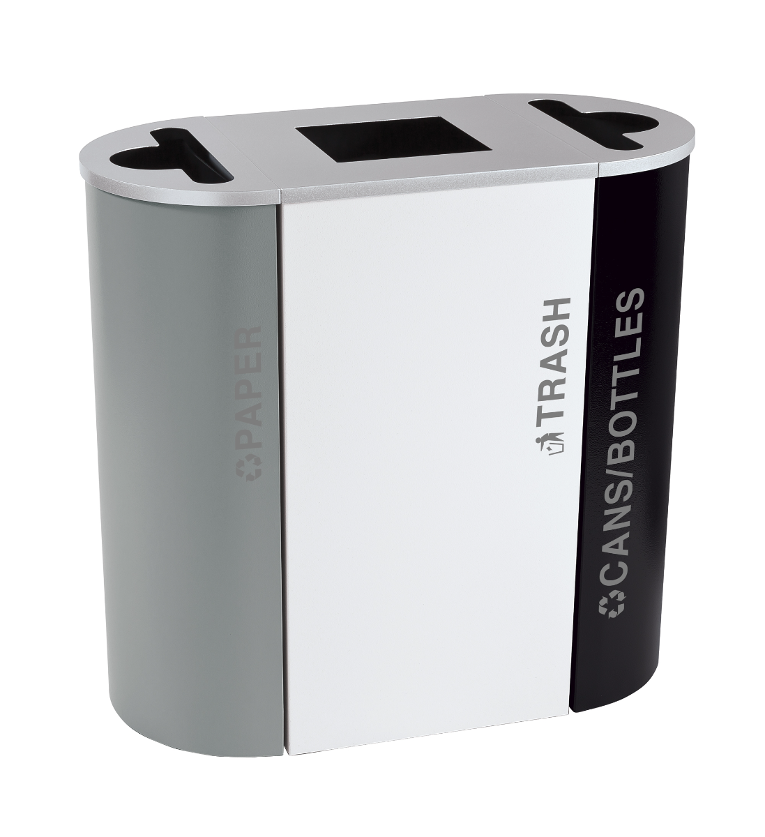 Ex-Cell Kaiser RC-KDSQ Black Tie Kaleidoscope 24-Gallon Square Receptacle