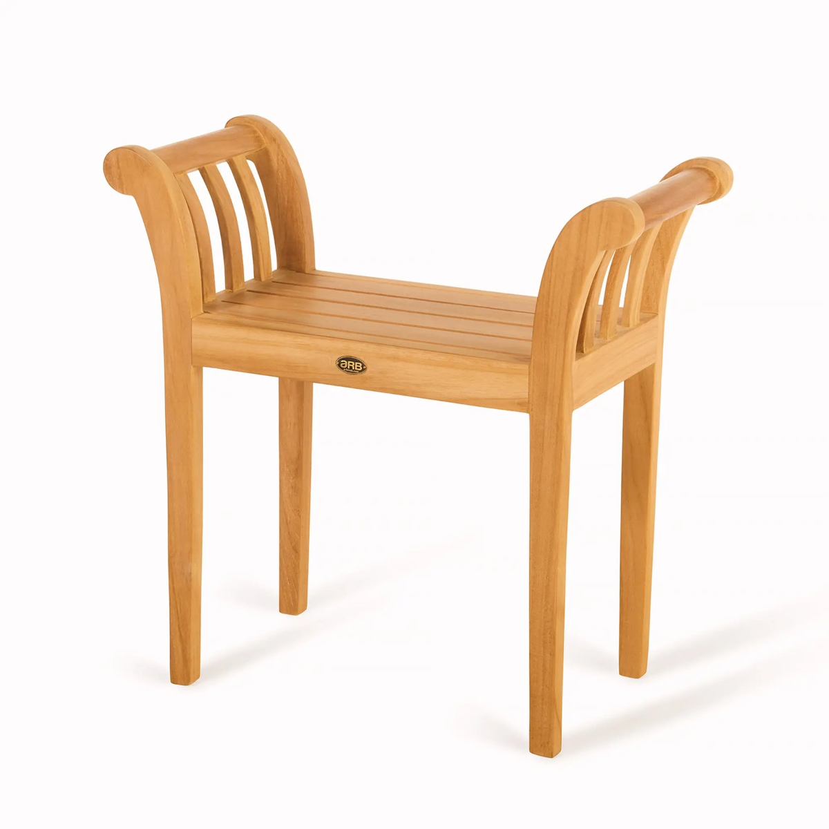 ARB Teak BEN571 Backless Bench-Stool Empire with Handles