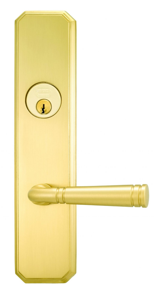 Omnia D11753 Arc Deadbolt Lockset Lever w/ Plate
