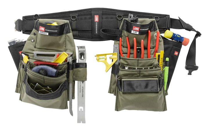 Diamondback DB5-20-GR Denali 2.0 Classic Belt System, Ranger Green, 8 Pockets, 16 Slots, 6 Loops