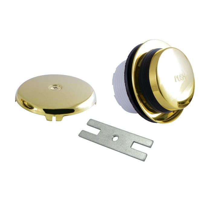 Kingston Brass DTT5302A2 Zinc Alloy Toe Touch Tub Drain Conversion Kit, Polished Brass