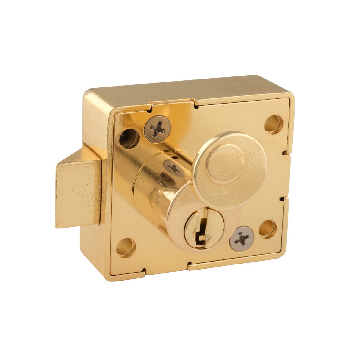 Olympus E5LG-RH Enclosure Lock, Spring Latchbolt, Right Hand, Polished Brass