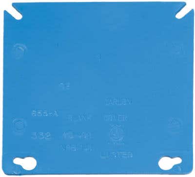 ABB Installation Products A400R-CAR 4-Inch 2 Gang Square Blank Box Cover