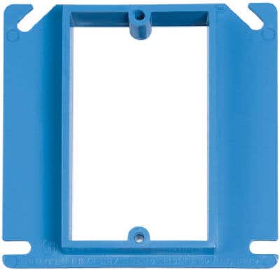 ABB Installation Products A410R-CAR 4-Inch Rise Square 1 Gang PVC Cover