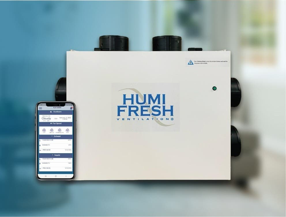 Humidex H-200 Humifresh Whole Home Dual Core Air Filter Combined System ERV & HRV + IoT App Technology