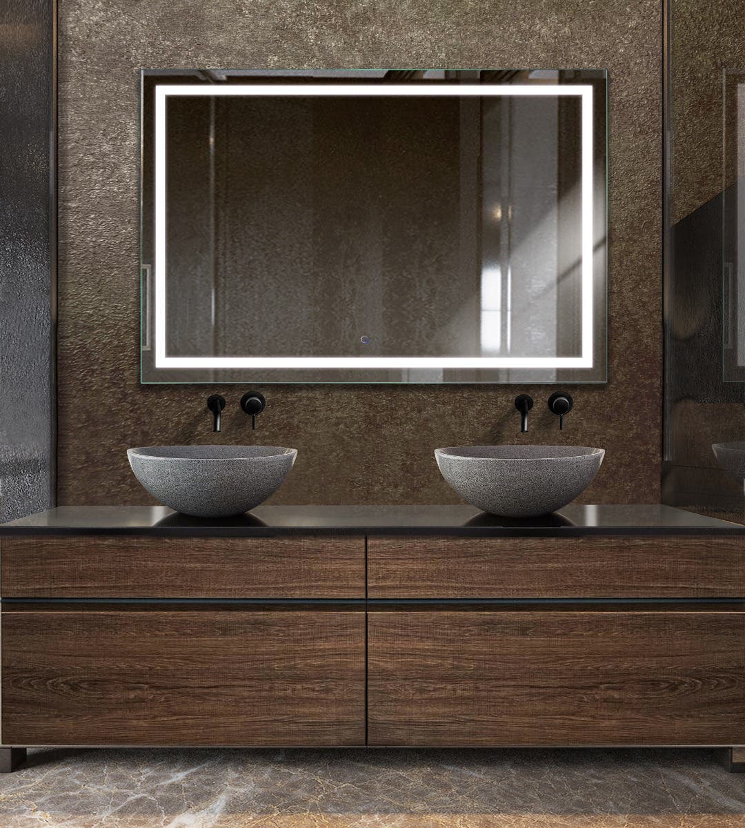 Krugg ICON5436 54″ X 36″ LED Wall Mirror