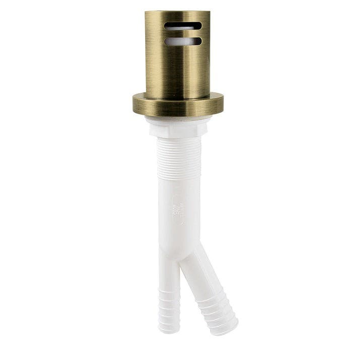 Kingston Brass KA821AB Dishwasher Air Gap with Brass Cover, Antique Brass