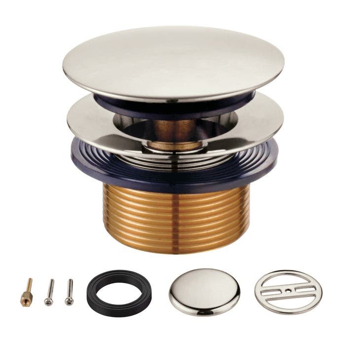 Kingston Brass KBU2006 Toe Touch Tub Drain Conversion Kit, Polished Nickel