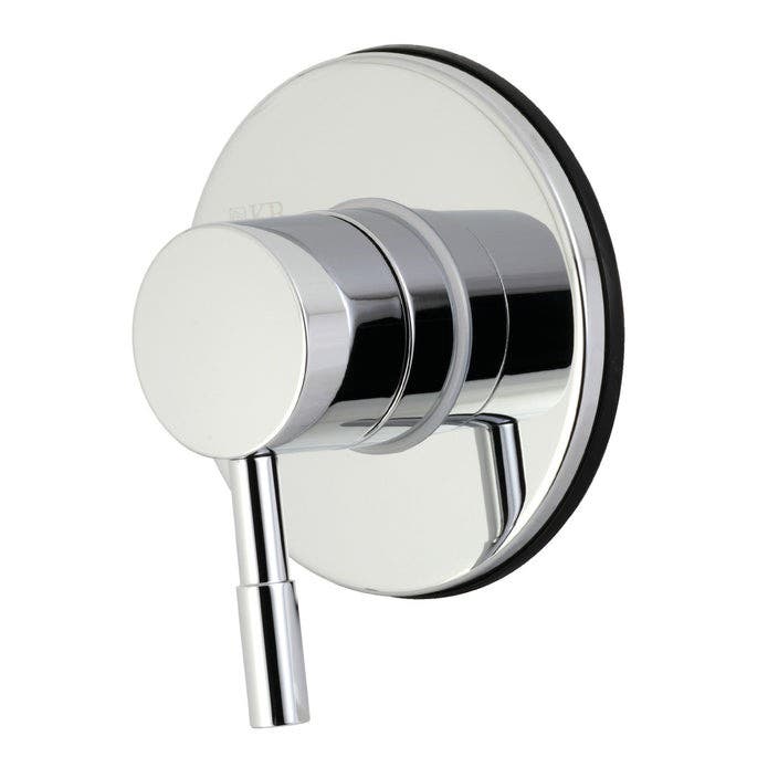 Kingston Brass KS3031DL Single-Handle Three-Way Diverter Valve w/ Round Trim Kit, Polished Chrome Finish