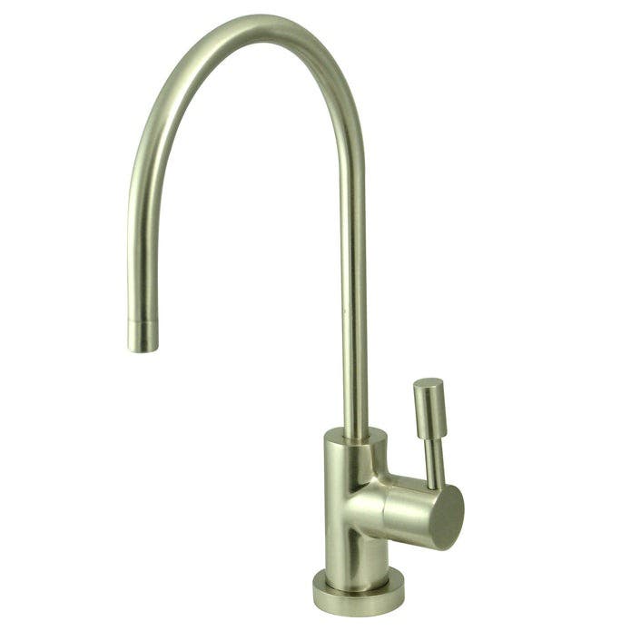 Kingston Brass KS8198DL Single-Handle 1-Hole Deck Mount Water Filtration Faucet, Brushed Nickel
