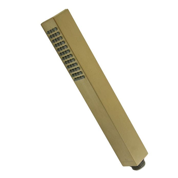 Kingston Brass KX82657 Single Function Rectangular Hand Shower, Brushed Brass
