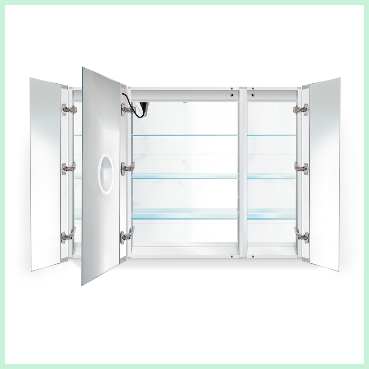 Krugg SVANGE4836L 48″ X 36″ LED Medicine Cabinet w/Dimmer & Defogger