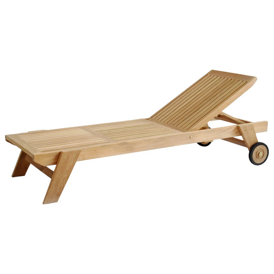ARB Teak LOU404 Teak Lounger Cordoba with Wheels - KD