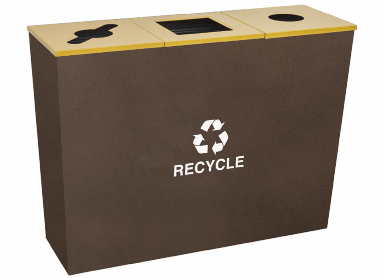 Ex-Cell Kaiser RC-MTR-3 Metro Collection Three-Stream Receptacle