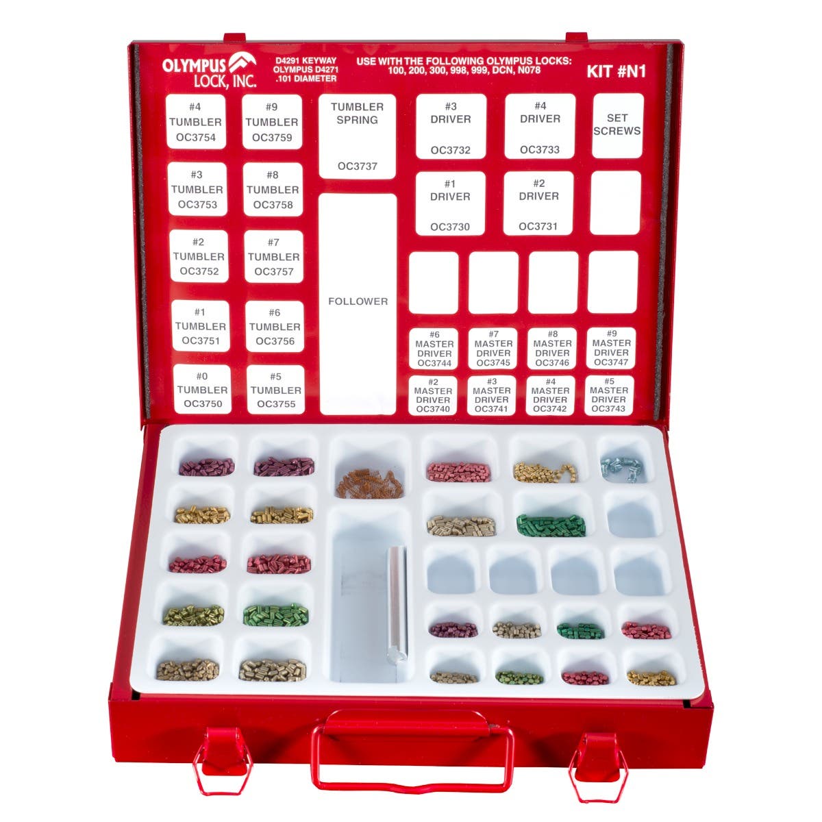 Olympus N1 Keying/Pin Kits For N Series Cabinet Lock