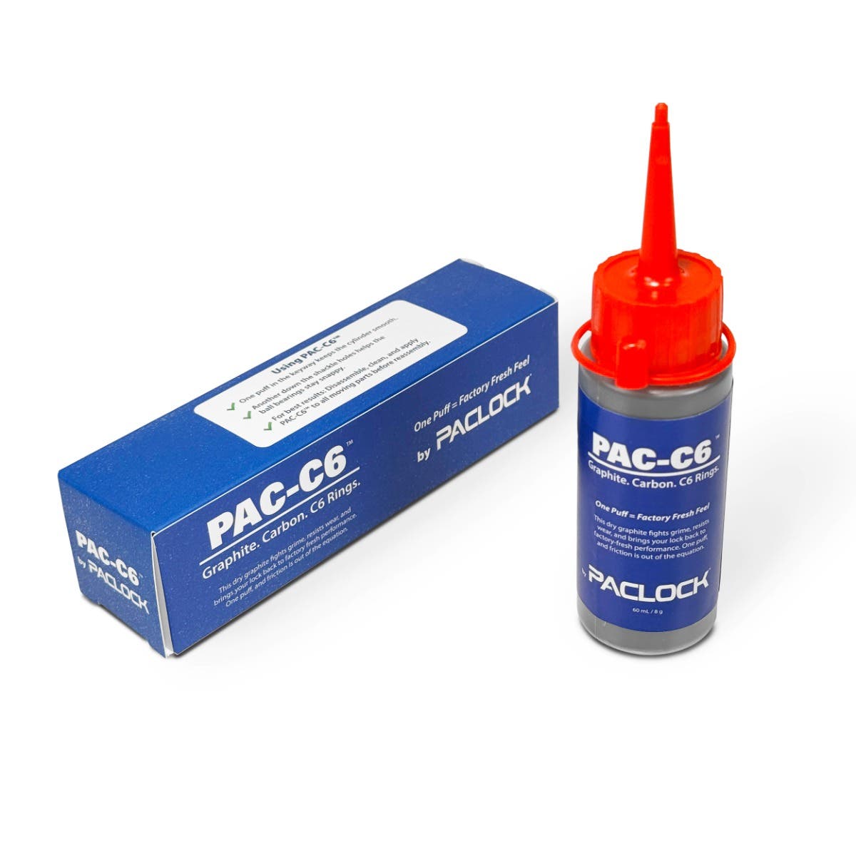 Paclock PAC-C6 Dry Graphite Lubricant For Padlocks and Cylinders