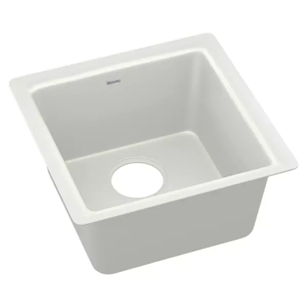 Elkay ELX1616 Quartz Luxe 15-3/4" x 15-3/4" Single Bowl Dual Mount Bar Sink
