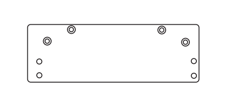 ACCENTRA (formerly Yale) 214 Drop Plate For 51 Series Door Closer