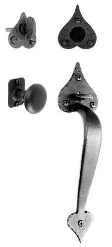 Acorn RT2B Heart Handle set w/ Interior Knob