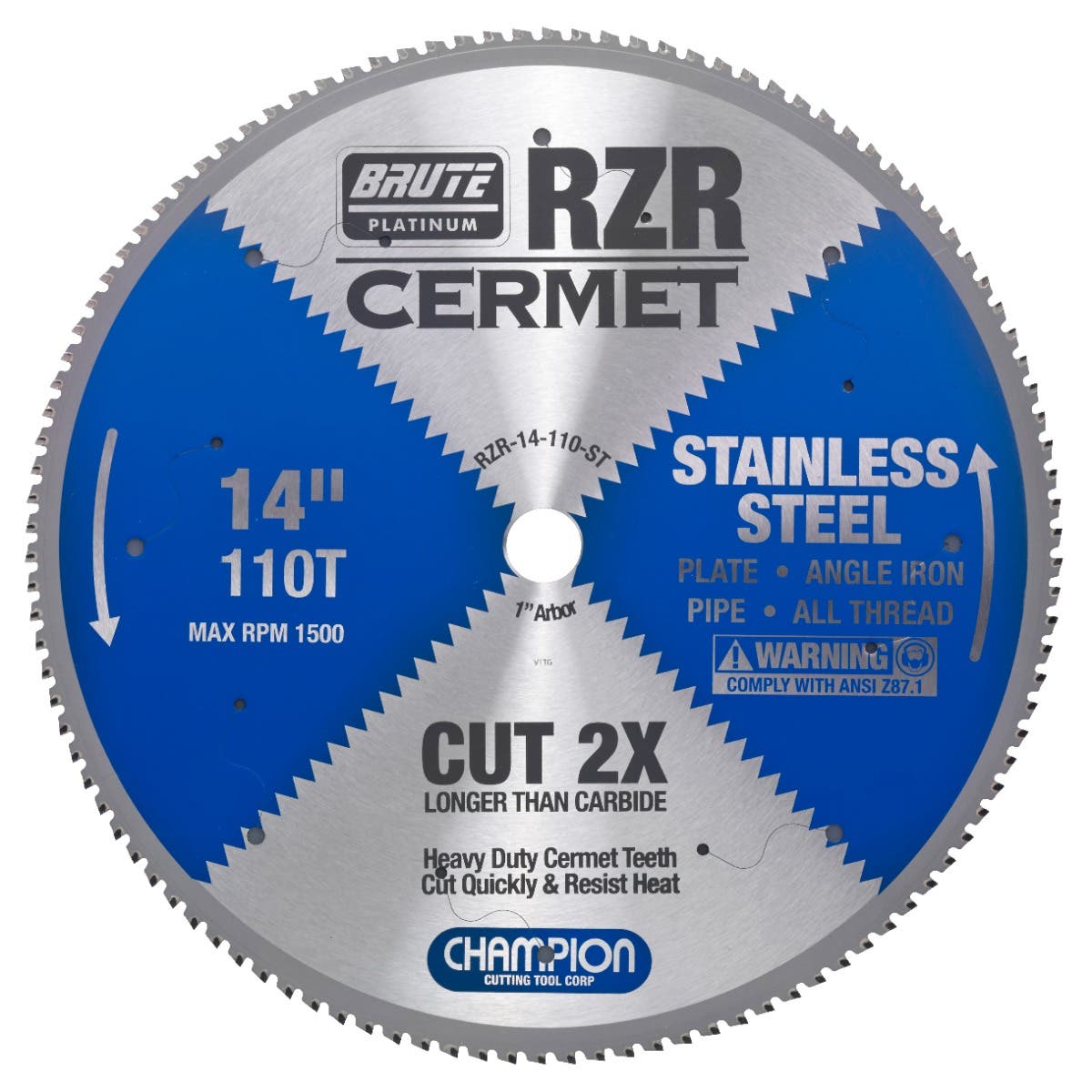 Champion RZR-STAINLESS Brute RZR Cermet Circular Saw Blade