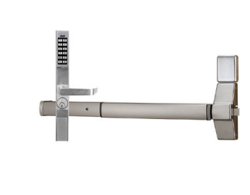Alarm Lock DL1250ET/10B Trilogy Narrow Stile Exit Knob Lock w/ Duronodic Finish For Dor-o-Matic 2090,Jackson 1095,Dorma 5300
