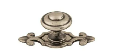 Top Knobs M Britannia Canterbury Knob 1-1/4" w/Backplate