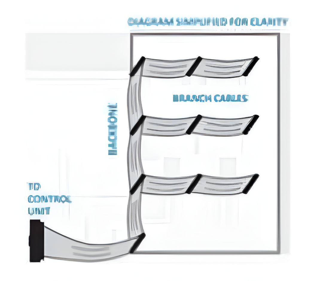 ZKTeco TRS-S-27-005 Ribbon cable from panel to CU for 25 and 50 Key Cabinets