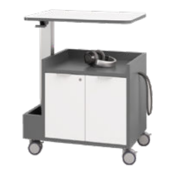 Peter Pepper PSK-CAB2-2419 Cohort Mobile Two Door Cabinet Pedestal W/ (4x) 3 3/8" Rubber "Quiet" Locking Caster