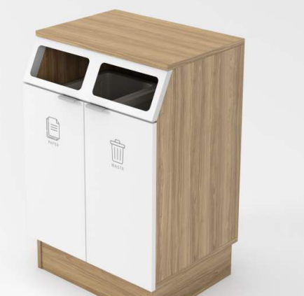 Peter Pepper PSP-WST Renew Mini Waste Receptacle W/ 2x Rubbermaid 10 Gallon Oflce Trash Can