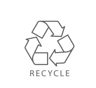 Peter Pepper AC-TRSH-ICON Vinyl Graphics For Waste Recycling Bin