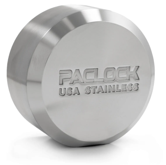 Paclock UCS-7S Hidden Shackle Flat-Back Puck Lock, Universal Cylinder System,6-Pin Cylinder
