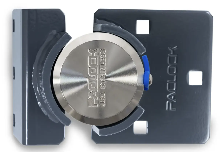 Paclock KT2173S-IC SFIC Compatible Hidden Shackle Flat-Back Puck & Hasp Combo Kit