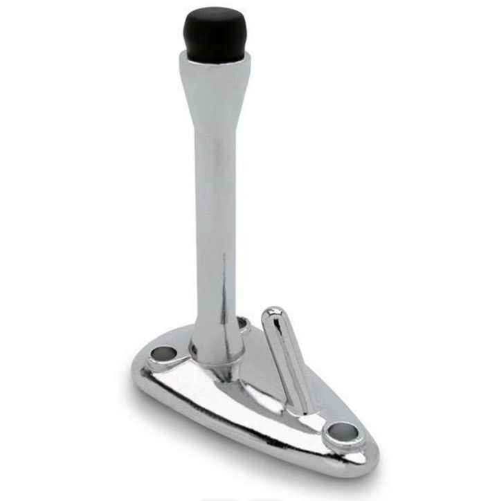 Jacknob 42 Bumper Style Cast Zamac Coat Hook Combination W/Polished Chrome Finish