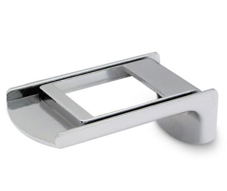 Jacknob 4700 Door Insert Bottom Flat - Chrome Plated Finish