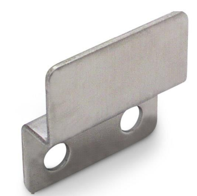 Jacknob 6539 Keeper For 6409 Latch/Strike Combo Stamped Stainless Steel