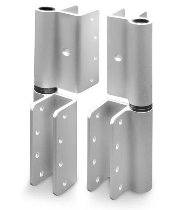 Jacknob 7978 Hinge Aluminum Wrap 8" Height (RH-IN/LH-OUT) Clear Anodized Finish
