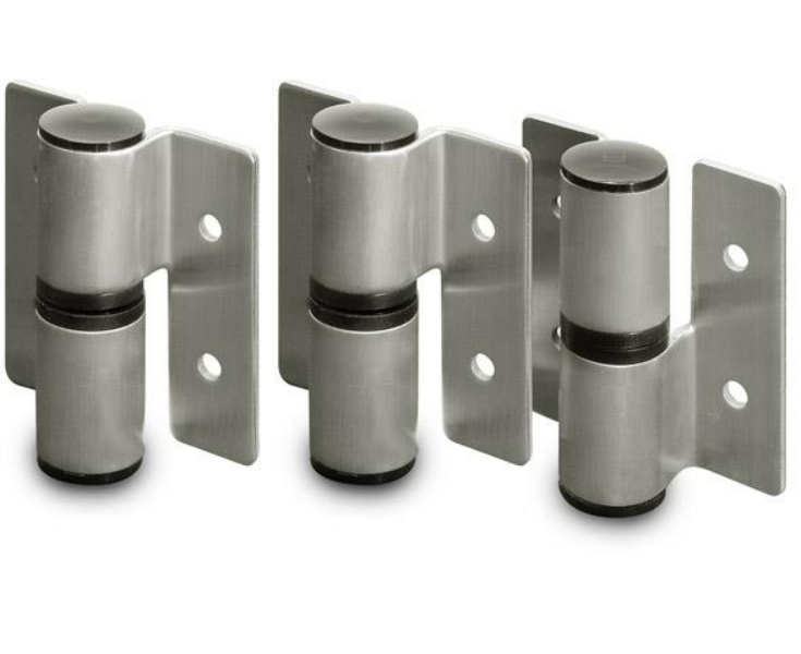 Jacknob 13649 Surface Mounted Hinge (LH-IN/RH-OUT) Round Head Barrel 2T/1B OF 8179) SS
