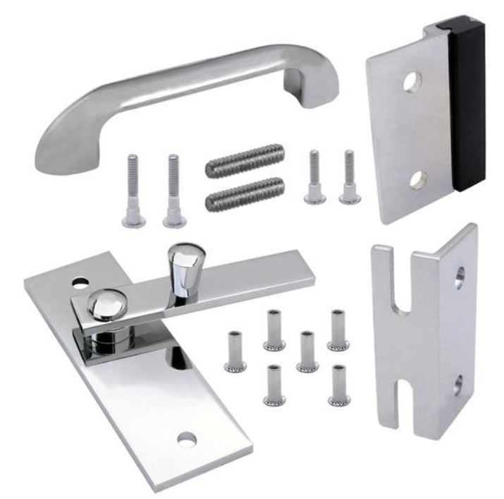 Jacknob 15600 Throw Latch Pack Outswing,Chrome Plated Zamac