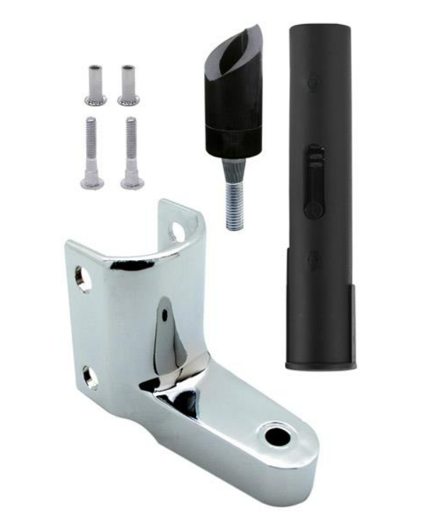 Jacknob 63210 Replacement Hinge Pack Bottom-Steel-Knick,Chrome Plated Zamac