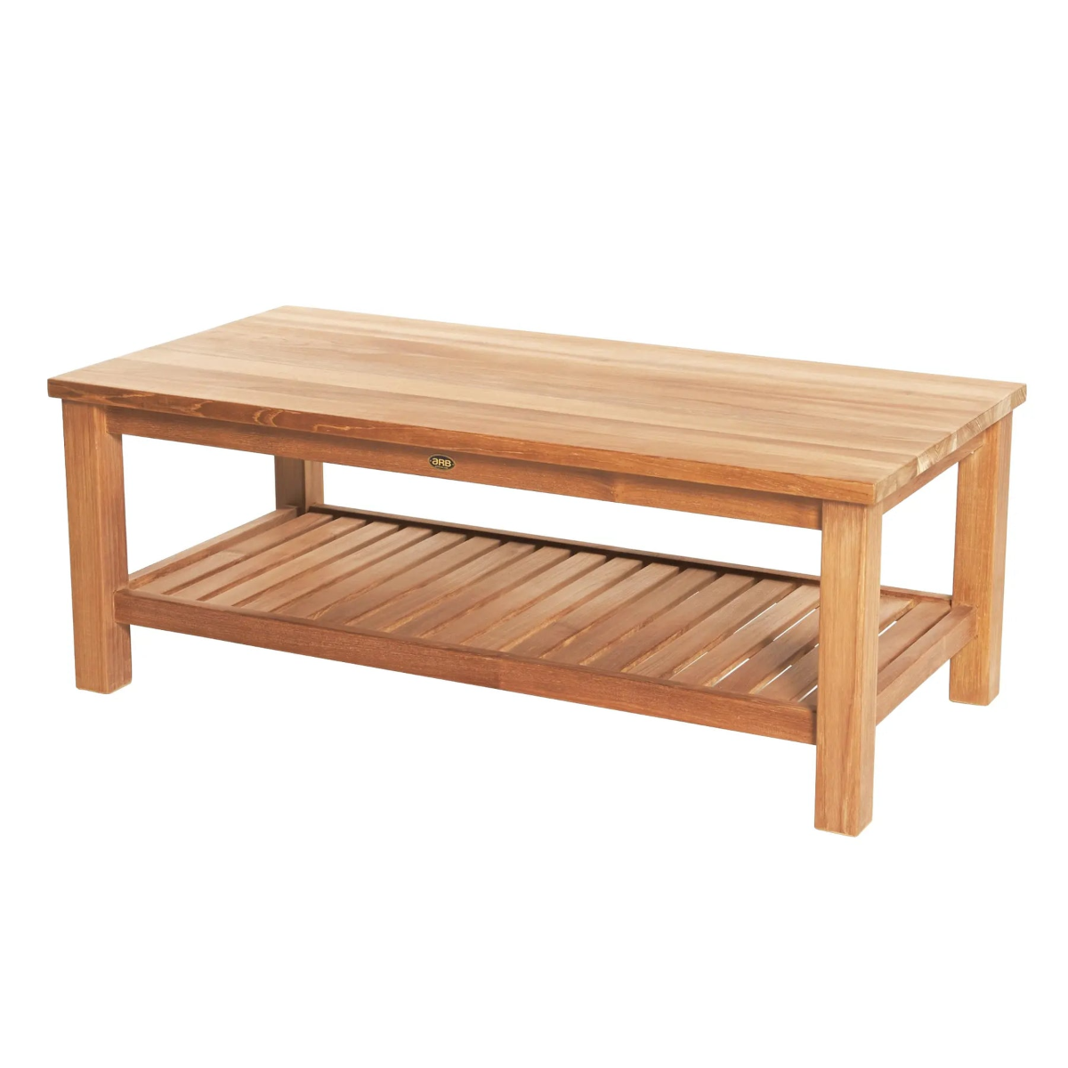 ARB Teak TAB580 Teak Coffee Table with Shelf Jay - Rectangular 48 x 24"