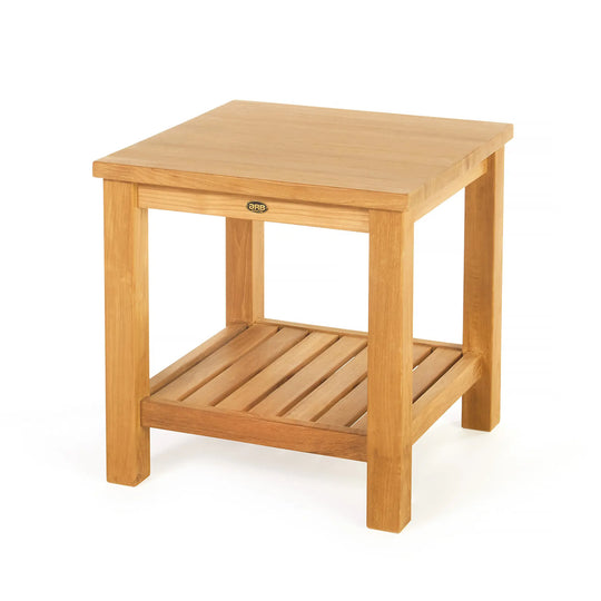ARB Teak TAB583 Teak Side Table with Shelf Jay - Square 24"