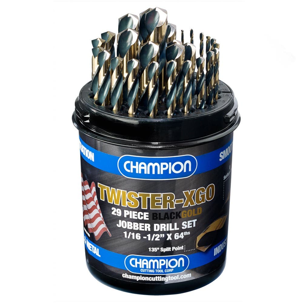 Champion TWISTER-XGO Black & Gold Drill Set