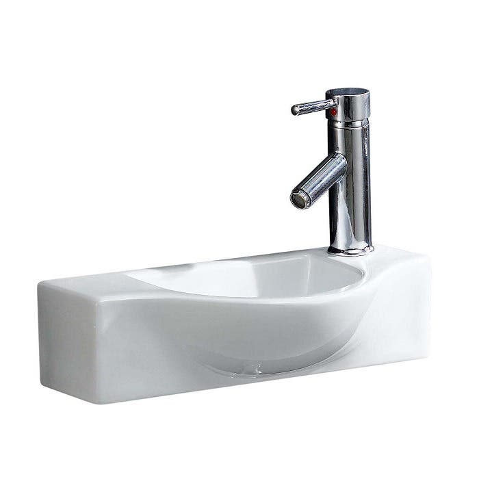 Fine Fixtures VE1810W Vessel Sink 18" X 10" - White