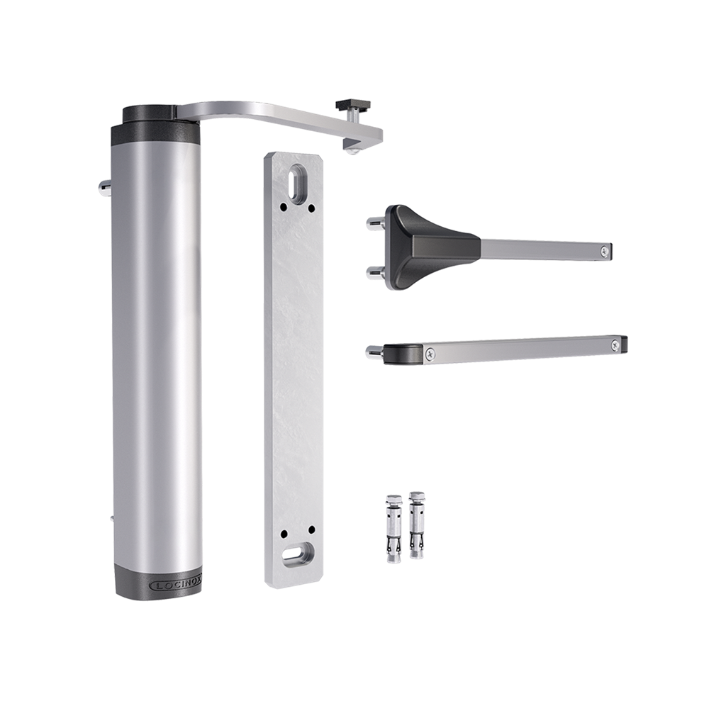 Locinox VERTICLOSE-2-WALL-SILV Powerful & All-Round Hydraulic Gate Closer For Wall Mounting
